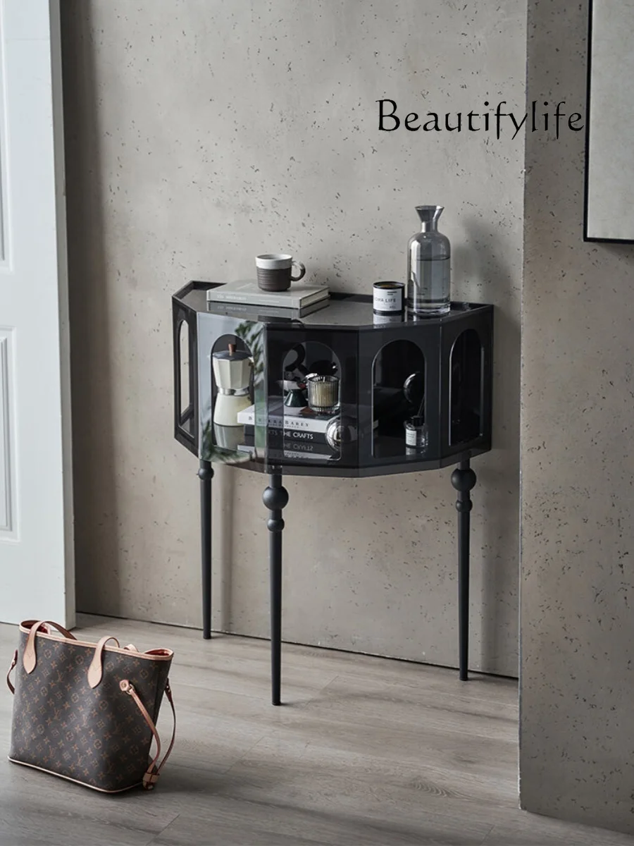 

Acrylic Porch Cabinet Modern Minimalist Home Sideboard Cabinet Decorative Shelf Creative Console Tables