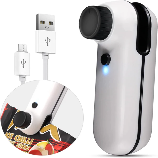 Új Usb -Feltölthető Táska Tömítés Hordozható Élelmiszer -Csomagoló Lezáró Gép Kábel Multifunkcionális Tömítőcsomagoló Konyhai Szerszámok