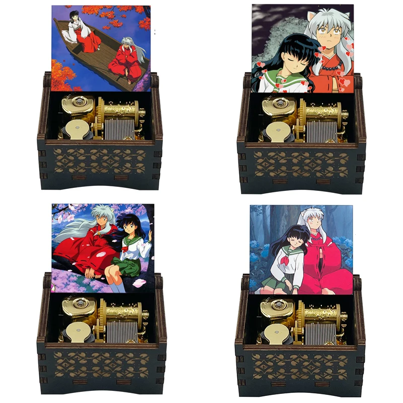 color print to love's end Affections Touching Across Time InuYasha Music Box Wind Up husband wife girlfriend birthday love Gift