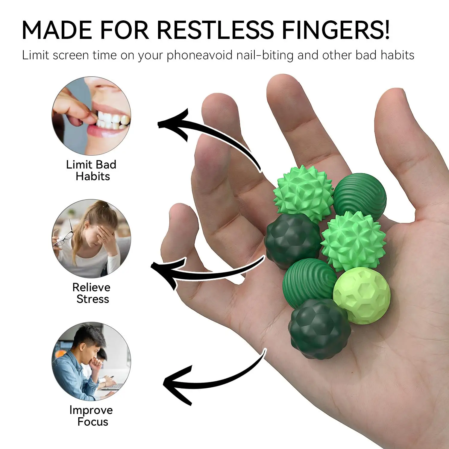Fidget Toys Anti Stress Toys EDC Anti Stress Relief Magnet Fidgeting Antistress Anxiety Sensory Magnetic balls for Adult Kids Autism ADHD