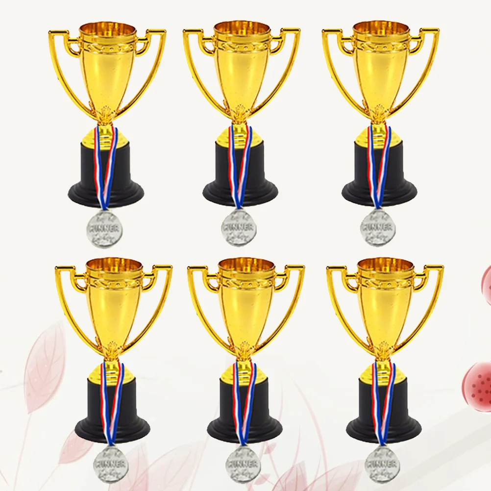 24 Pcs Soccer Trophies Kids Kids Winner Medal Small Small Toy For Baseball Trophy Award Trophy award medals plastic trophy toys