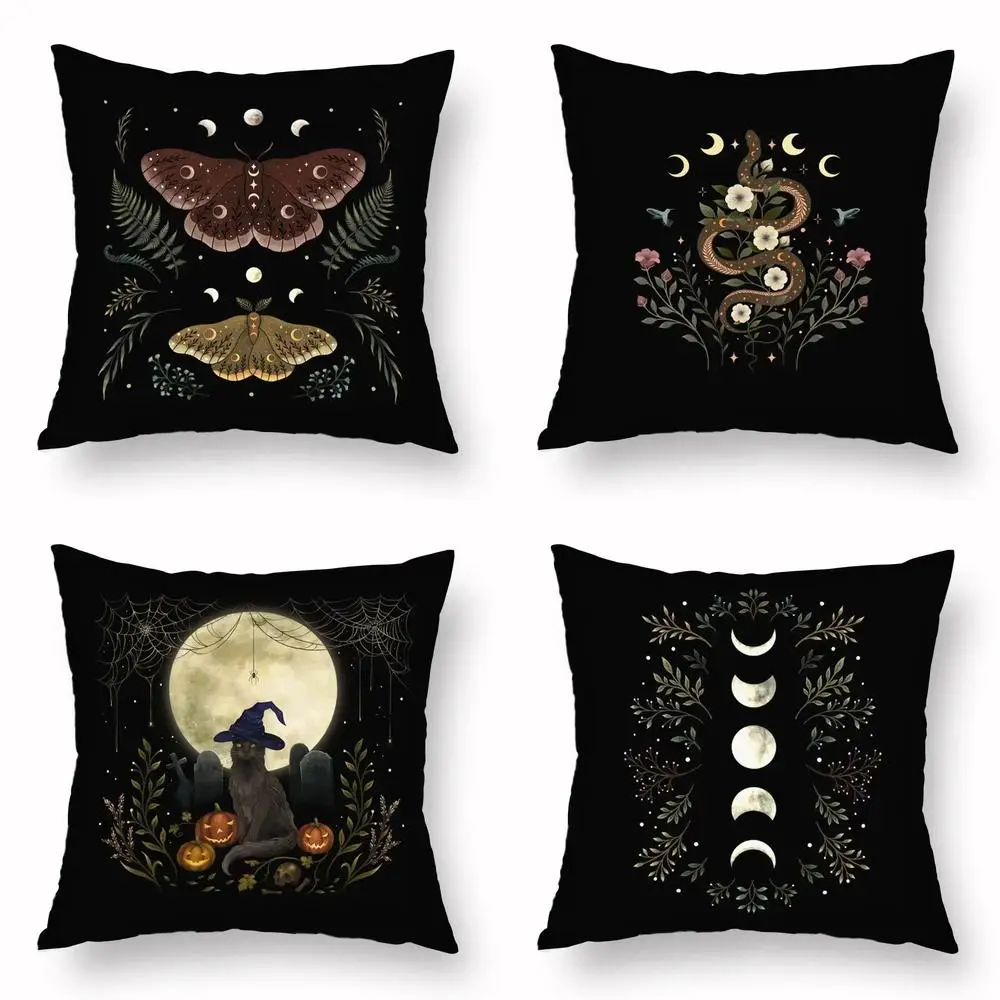 HomeDecorHalloween-ThemedMoonAndWitchPillowcasesPatternCushionCoverSuitableForSofaBedroomCarPillowCover-AliExpress15