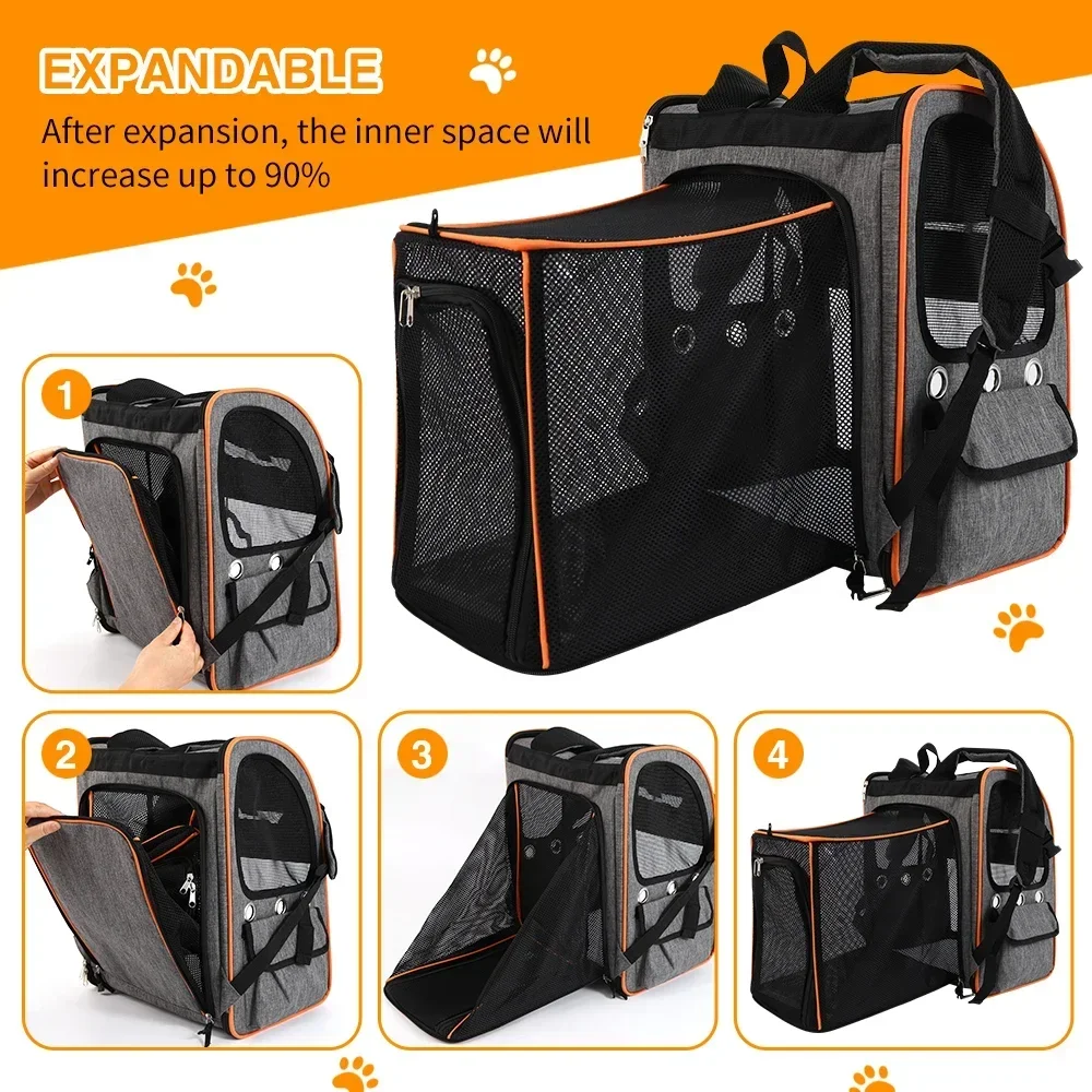 Small Medium Dog Cat Carrier Backpack Pet Travel Hiking Bag for Dogs And Cats on Travel And Hiking Trips