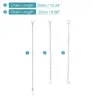 1Set Toilet Flapper Chain 22cm 26cm 3 Style Toilet Handle Lever Lift Flush Replacement 304 Stainless Steel Toilet Repairing Part 2