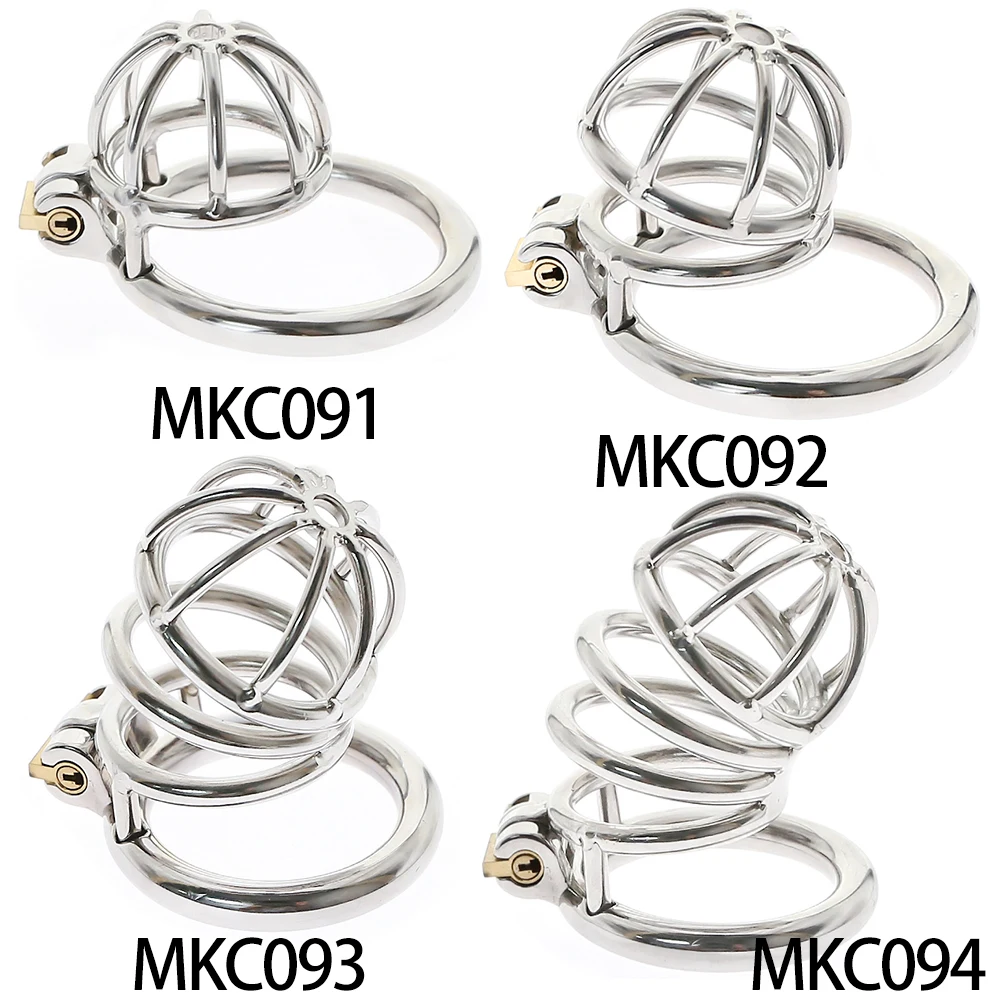 Small Penis Lock Male Stainless Steel Cock Cage Chastity Device Penis Lock Erotic Bondage Husband Loyalty Big Metal Cock Cage sex toys