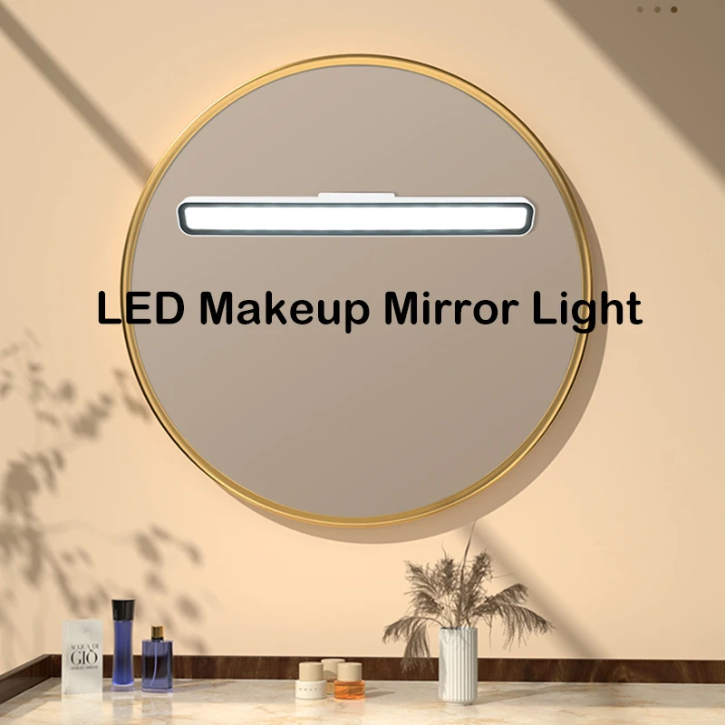 LED Makeup Mirror Lights USB Rechargeable Vanity Lamp 6W Eye Protection Hanging Magnetic Desk Lamps Touch Switch Book Light