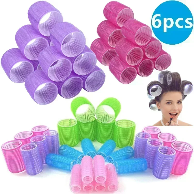 Hair Rollers Self Grip Hook Hair Curlers Heatless Roller Salon Dressing Curlers Jumbo Size Sticky Styling Tools