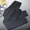 Summer Ice Silk Pants Men's Casual All-match Cool Quick-drying Sports Pants Jogger Male Outdoor Jogging Fitness Elastic Trousers 3