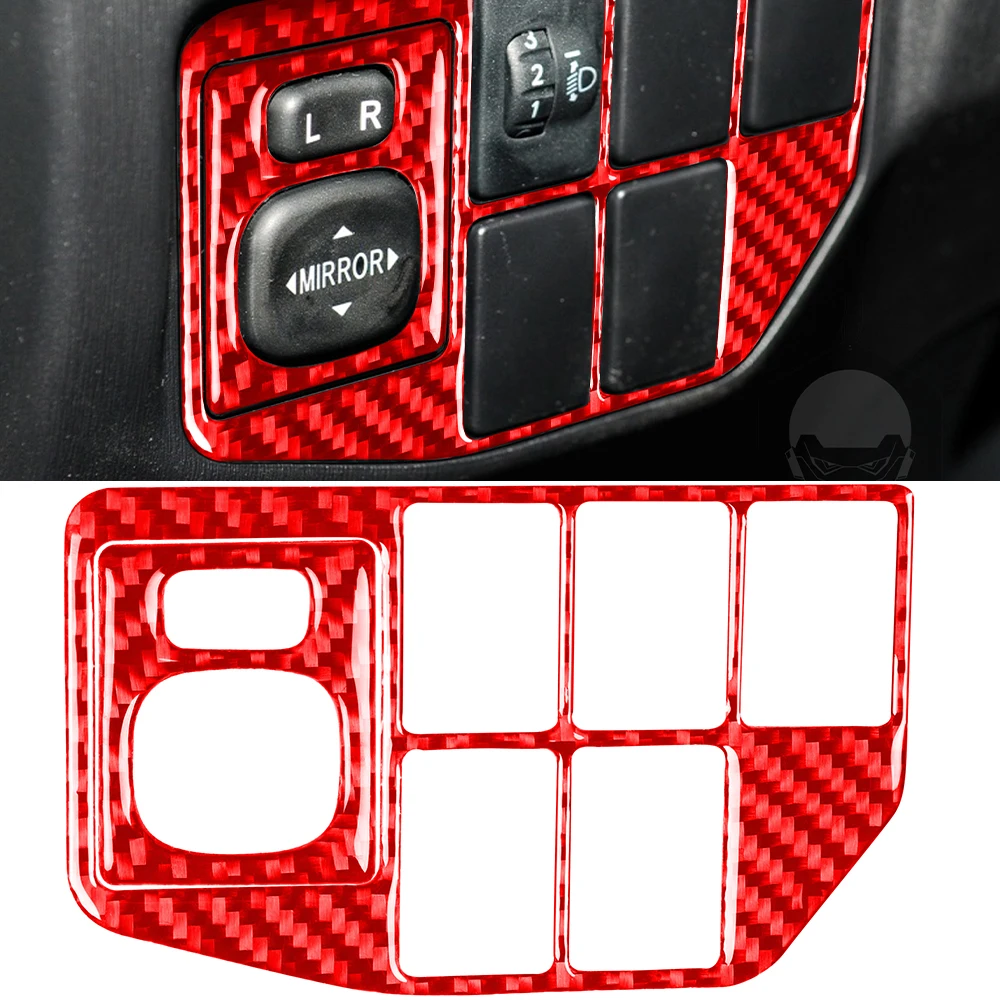 

Зеркальная Регулируемая панель для Prius 2012 2013 2014 2015, декоративная Обложка, отделка, наклейка, автомобильные аксессуары, углеродное волокно