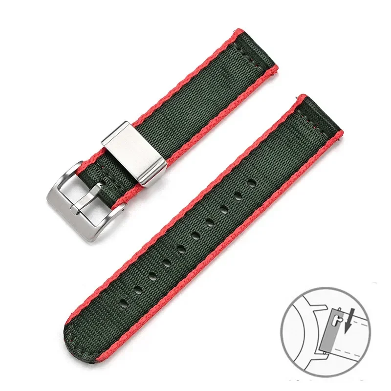 Colorful Woven Nylon Strap - Quick Release Universal Watch Band