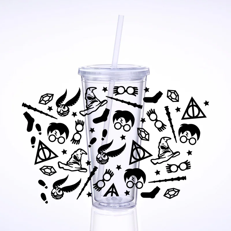 3D UV DTF Transfers teacher love Stickers, 24oz Cup Wraps,teacher life Printed for DIY Glass, Ceramic Metal Leather