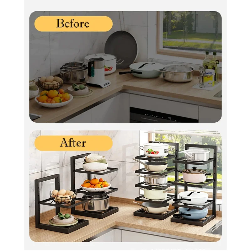 Adjustable Stainless Steel Pot Rack 5