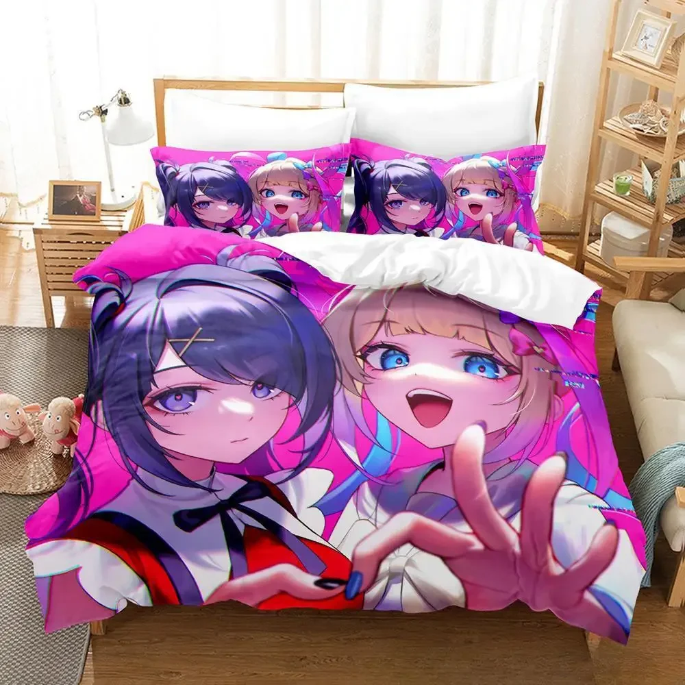 New 3D Print Anime Kawaii GirlsNEEDY GIRL OVERDOSE Bedding Set Cartoon Anime three-piece Set Adult Kid Bedroom Duvet Cover Sets