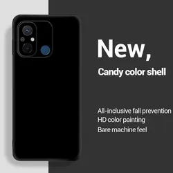 Premium Liquid Soft Silicone TPU Back Cover - Shock Absorbent & Sleek Design for Poco F4 GT 5G (Black)