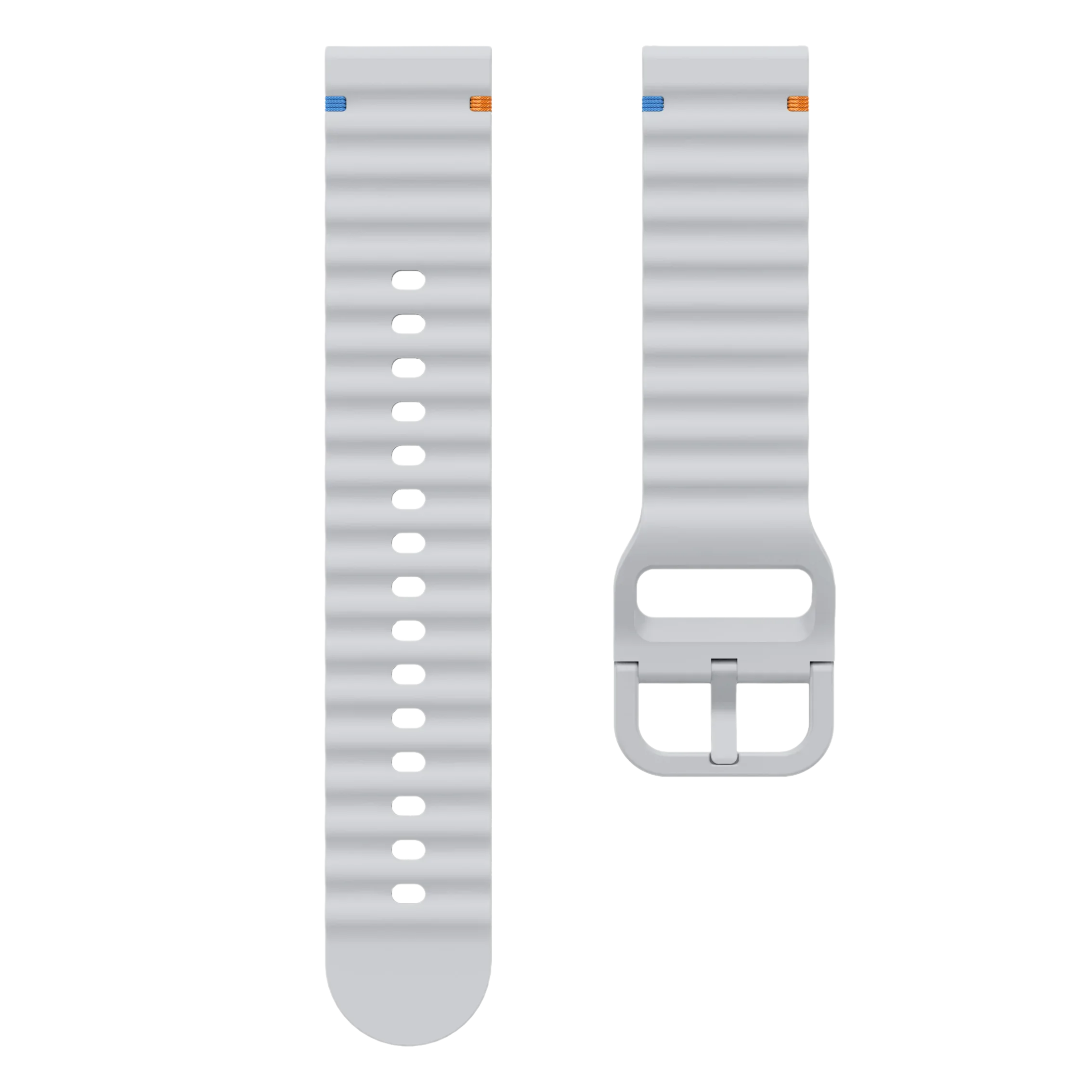 Premium 22mm Silicone Sport Watch Strap - Universal Replacement Wristband Bracelet