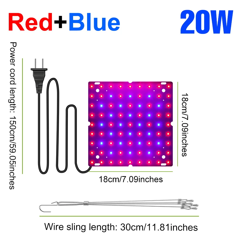 Full Spectrum LED Grow Lights for Indoor Plants and Greenhouses