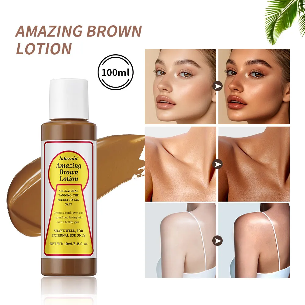 Balsam do ciała opalający, długotrwały, wodoodporny, odporny na pot, wzmacniający opaleniznę, nietłusty, naturalny balsam samoopalający, makijaż_voghion.com