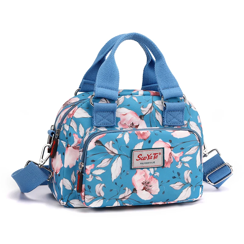 

Fashion Shoulder Crossbody bags for women Female Printed Flower Ladies hand Messenger bags Soft Mother's Tote Bag European style
