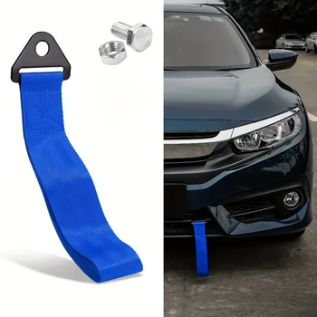 26cm Nylon Tow Strap High-Strength Car Racing Tow Ropes with Towing Trailer Ropes Auto Trailer Ropes Bumper Trailer Tow Strap