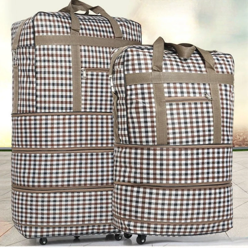 

Водонепроницаемая простая Складная авиационная сумка для путешествий, вместительный чемодан, женская сумка для хранения, уличная сумка с колесами