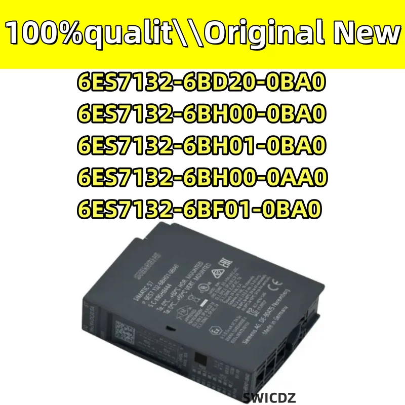 100% New Original 6ES7132-6BH01-0BA0 6ES7132-6BH00-0BA0 6ES7132-6BH00-0AA0 6ES7132-6BD20-0BA0 6ES7132-6BF01-0BA0