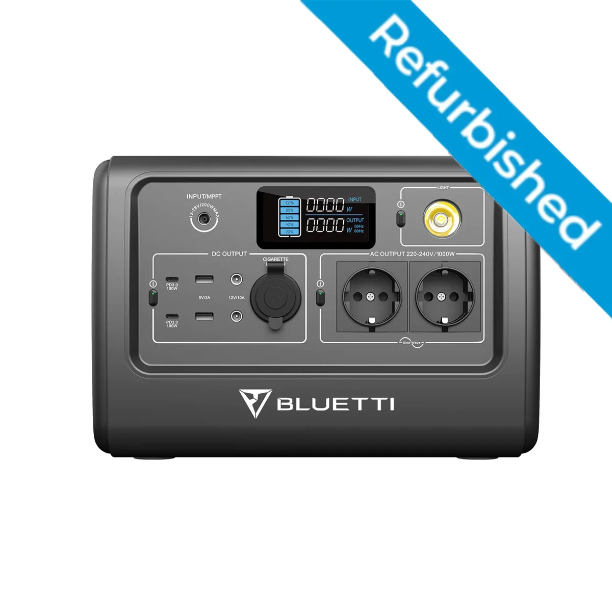 Bluetti Ricondizionato Eb70 Eb70S Centrale Elettrica Portatile 800W / 1000W 716Wh 32Ah Generatore Solare Da Campeggio