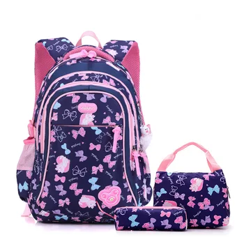 Borse da scuola per bambini per ragazze Set zainetto Kawaii scuola primaria 3 pezzi borsa da libro zaino da scuola zaino da viaggio impermeabile per bambini 1