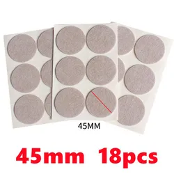 Premium Felt Chair Leg Pads - Non - Slip, Self - Adhesive Floor Protectors (45mm - 18pcs)