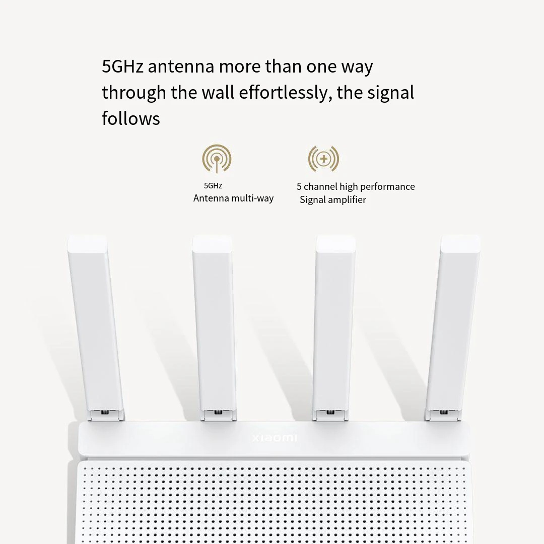 Xiaomi-redmi Ax3000t Router Wi-fi 24 Ghz 5ghz 13 Ghz 2x2 160mhz Lan Led Conexão Nfc Casa Escritório Jogos mi Novo - Imagem 3