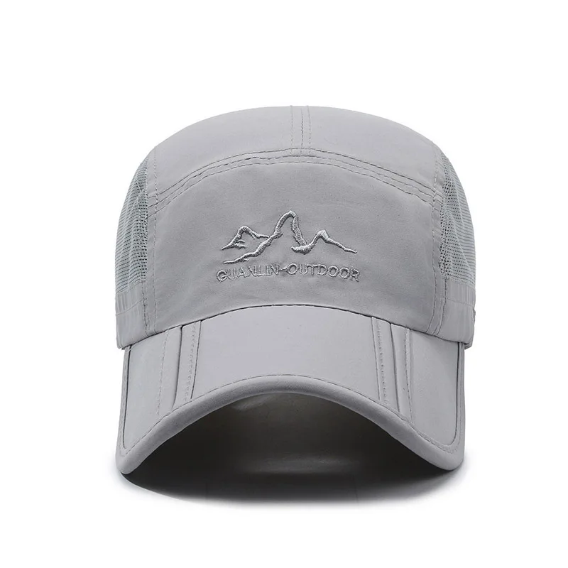 Outdoor Hat Shade Cap Word Summer Rain Proof Waterproof Quick Drying Fold Fish Sun Block Baseball Travel Visor Women Men M615 2