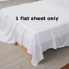 1 piece bed sheets pure white hotel bed sheets  single and double home use 1