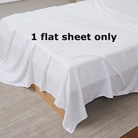 1 piece bed sheets pure white hotel bed sheets  single and double home use 1
