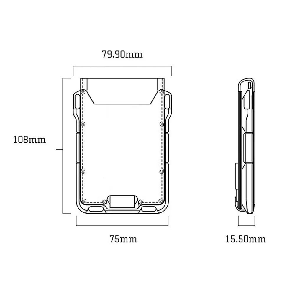 RFID Metal Credit Card Holder Normcore Minimalist Wallet Men Cardholder Business Gift