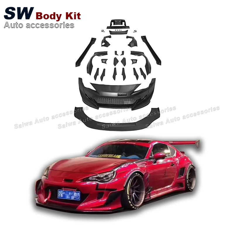 

V3 Rocket Bunny Style GT86 Body Kit For Toyota GT86 ZD6 ZN6 BRZ 2012-2019 Upgrade Modification Front Bumper Car Accessories