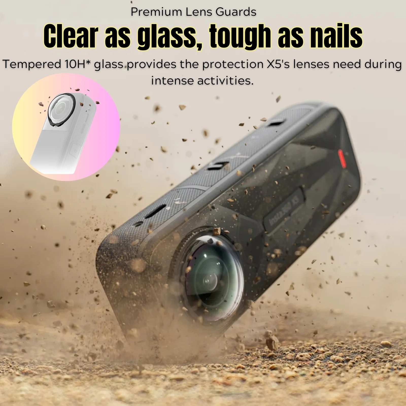 Kameraschutz Set Für Insta 360 X5 - Silikon Hülle Mit Objektivschutz & Handgelenkschlaufe