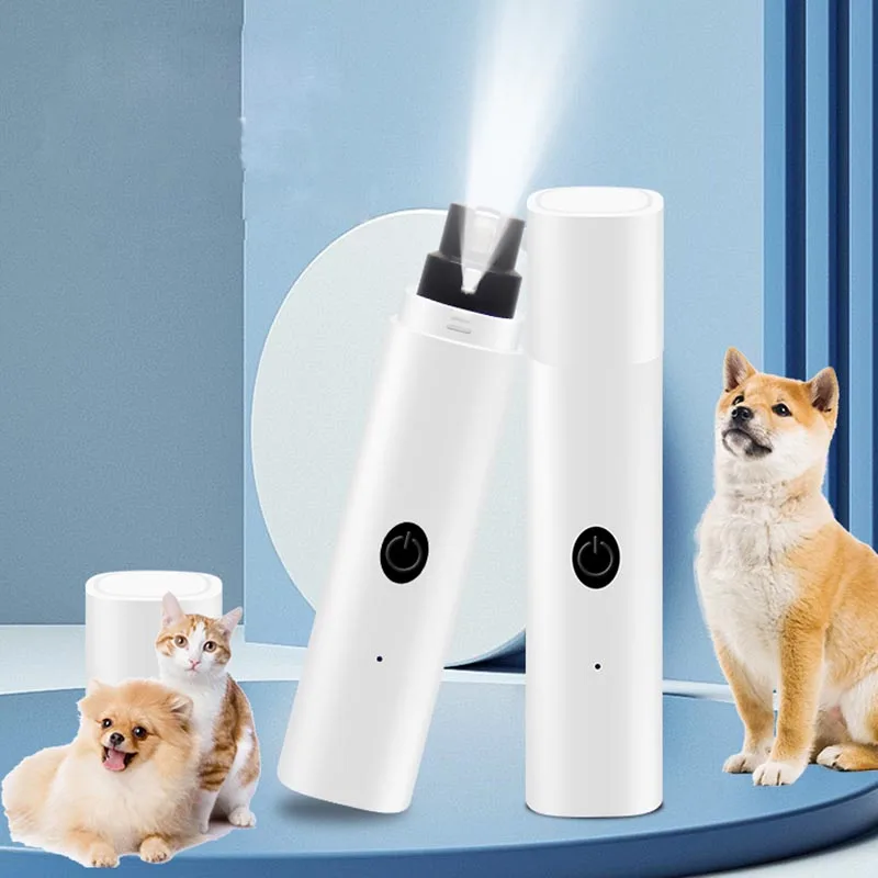 Pet Nail Clipper Pet Nail Grinder Dog Nail Grinder Small Large Dogs Nail Clippers LED Light Pet Cat Paws Cutter USB Rechargeable Pet Grooming Supplies