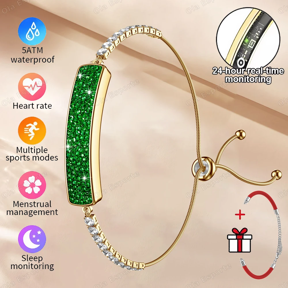 Новий жіночий розумний браслет 5.3 Bluetooth-з’єднання 5ATM Водонепроникний жіночий здоров’я Пульс Моніторинг сну Спортивний розумний годинник