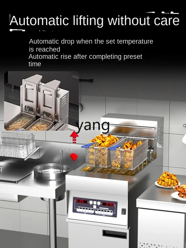 CX Vertical Lifting Deep Frying Pan Commercial Electric Fryer Automatic Temperature Control