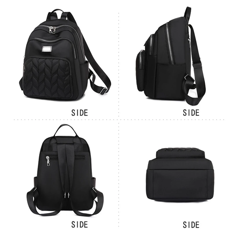 School Backpack Purse for Women Girls School Bag Multiple Pockets Travel Daypack Quilted Rucksack
