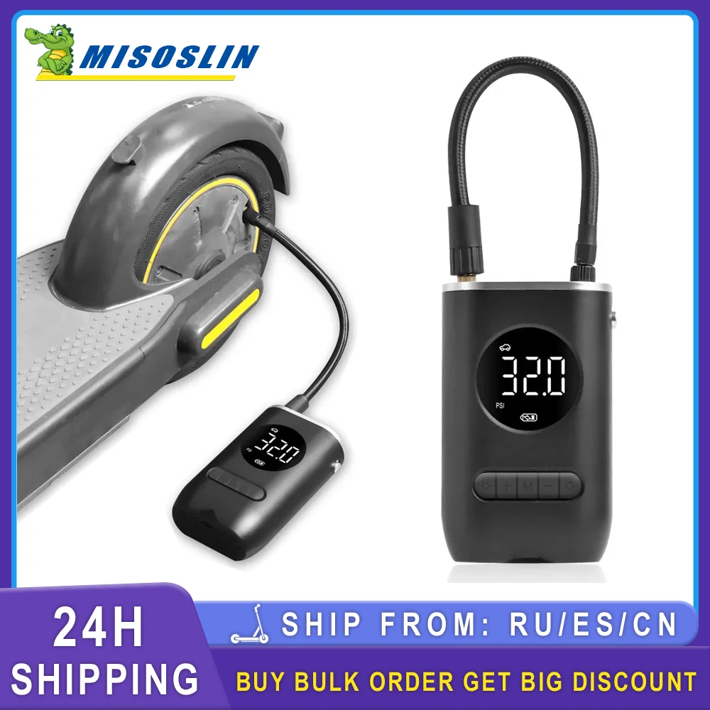 

Электрический воздушный насос, портативный беспроводной насос для надувания шин, воздушный компрессор для Xiaomi M365/Ninebot E-Scooter