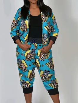 Alternative view of Tosin Print Zip-up Jacket and Joggers