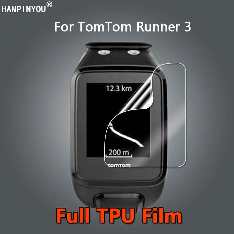 10 Pz Per Tomtom Runner 3 Smartwatch Ultra Clear Slim Riparabile Soft Tpu Film Screen Protector-Non Vetro Temperato