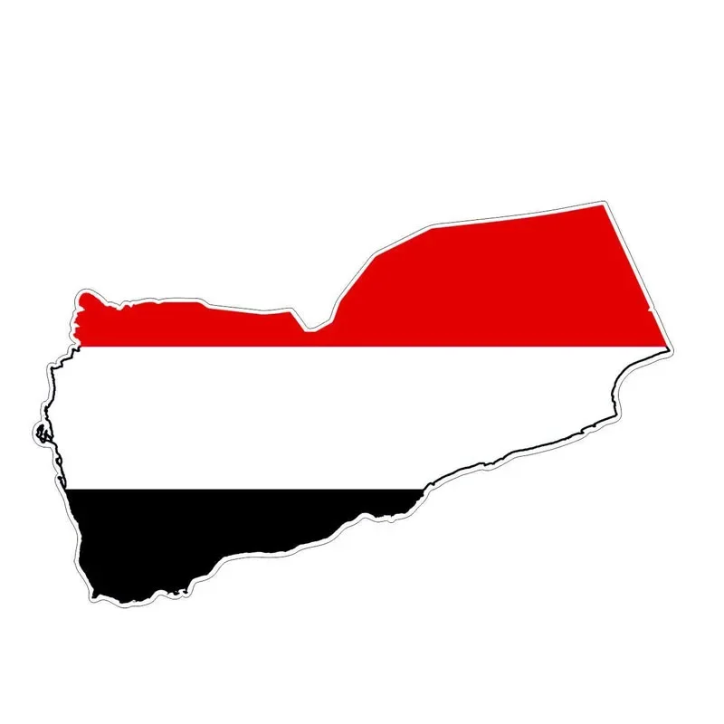 Car Styling Yemen Flag Map Car Sticker Motorcycle Decal