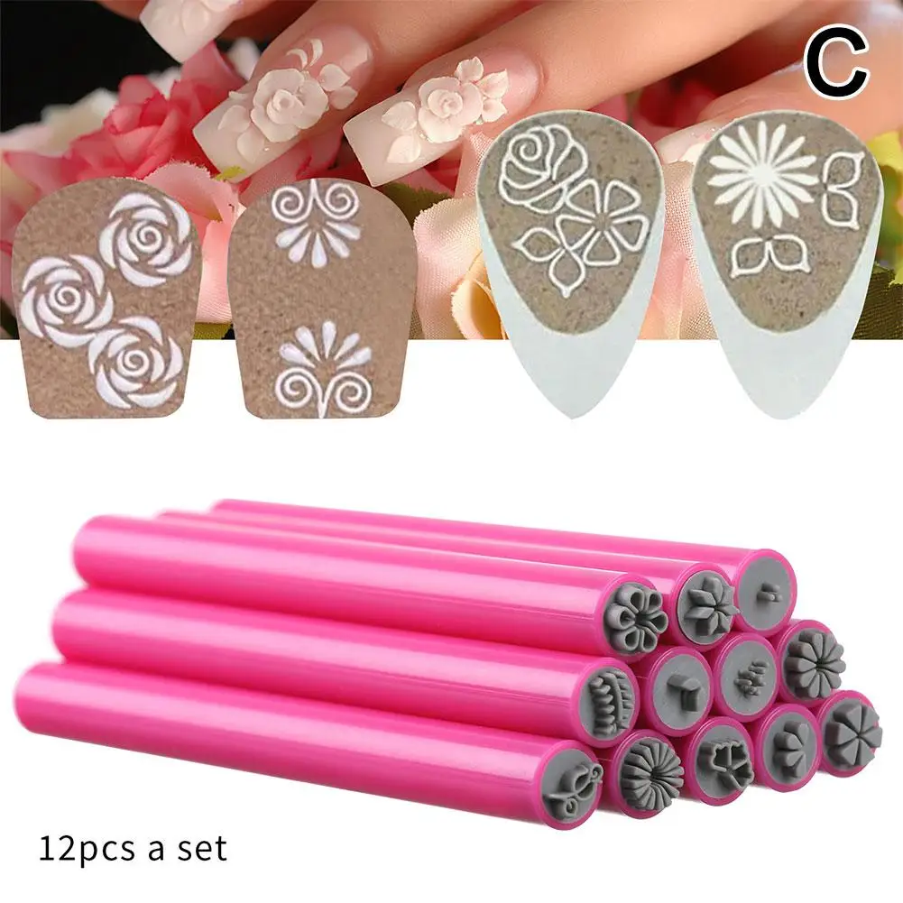 Nail Seal Plate Crystal-clear DIY Painting Silicone Nail Art Stamper Double Head Transparent Manicure Stamp Pen for Sa U6M9