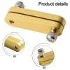 1pcs Steel Ruler Positioning Block Stop Carpentry Scriber Line Marking Gauge For Ruler Woodworking Scriber Measuring Tool 5