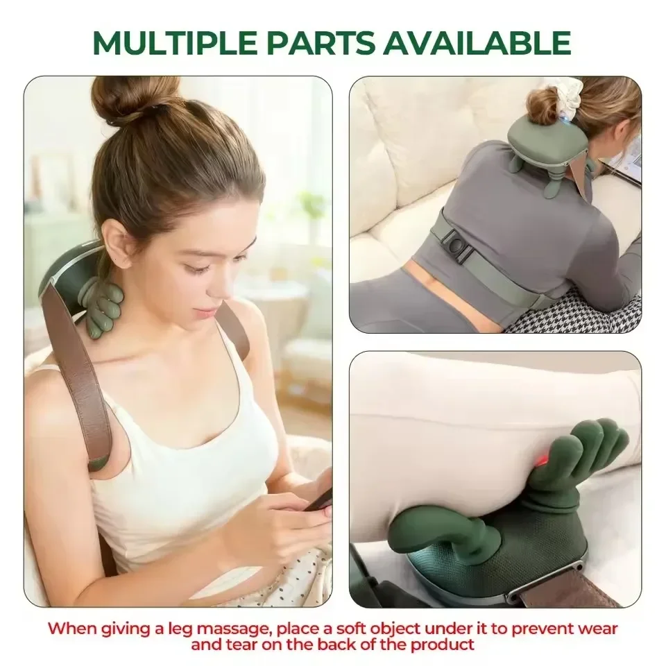 Multifunctional Massager with Shiatsu Kneading Heat Therapy