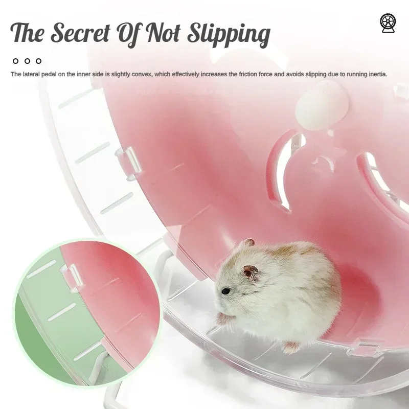 Hamster Sport Running Wheel Rat Small Rodent Mice Silent Jogging Hamster Gerbil Exercise Play Toys Brackets Accessories exercise wheel