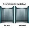 Shower Door 54 in. W X 72 in H, Double Sliding with 1/4 in. Clear Tempered Glass, Semi Frameless Sliding Glass Shower 5