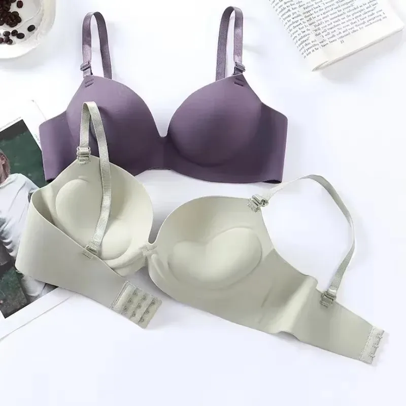 Women Seamless Bra Sexy Push Up Bralette No Wire Girls Students Breathable Lingerie Fashion 3/4 Cup Wireless Female Lingerie 1