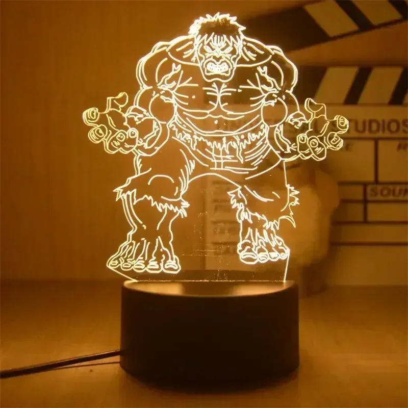 thumbnail image 1 of Lámpara 3D de Iron Man de Los Vengadores de Anime, figura de acción de Disney, Marvel, Spiderman, luces de noche LED para niños, juguetes, regalo de cumpleaños para niños, 1 of 5